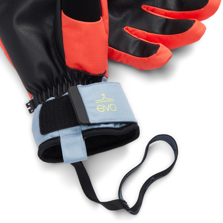 evo Silver Fir Gloves Coral/Denim