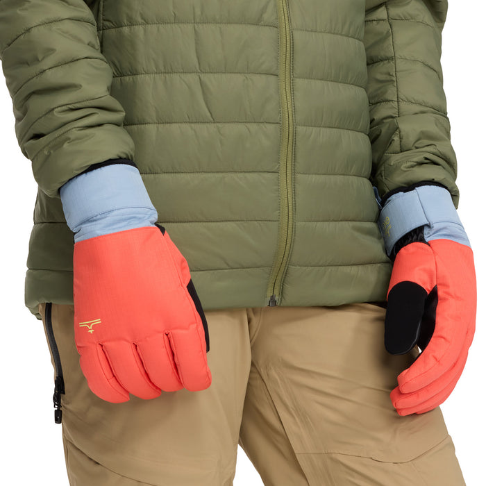 evo Silver Fir Gloves Coral/Denim