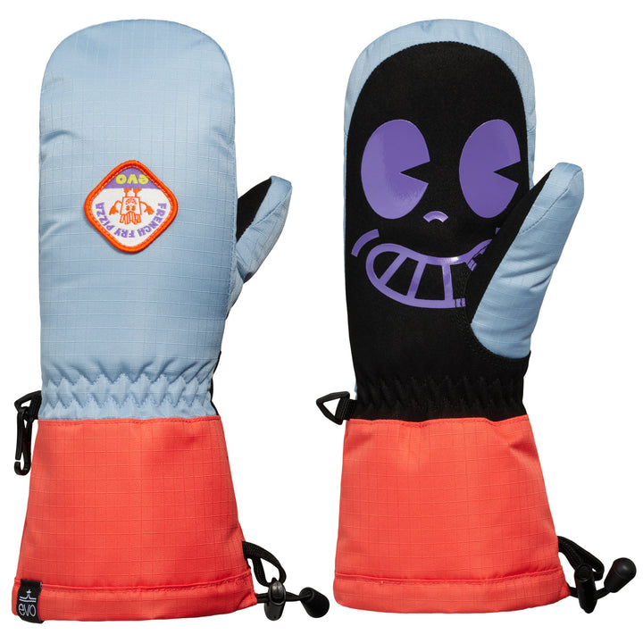 evo Sessel Mittens - Kids' Coral/Denim