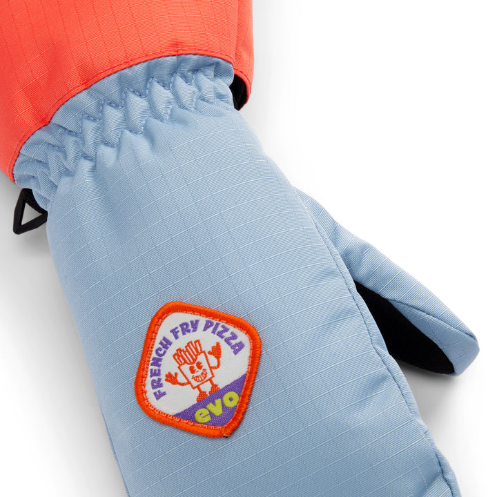 evo Sessel Mittens - Kids' Coral/Denim