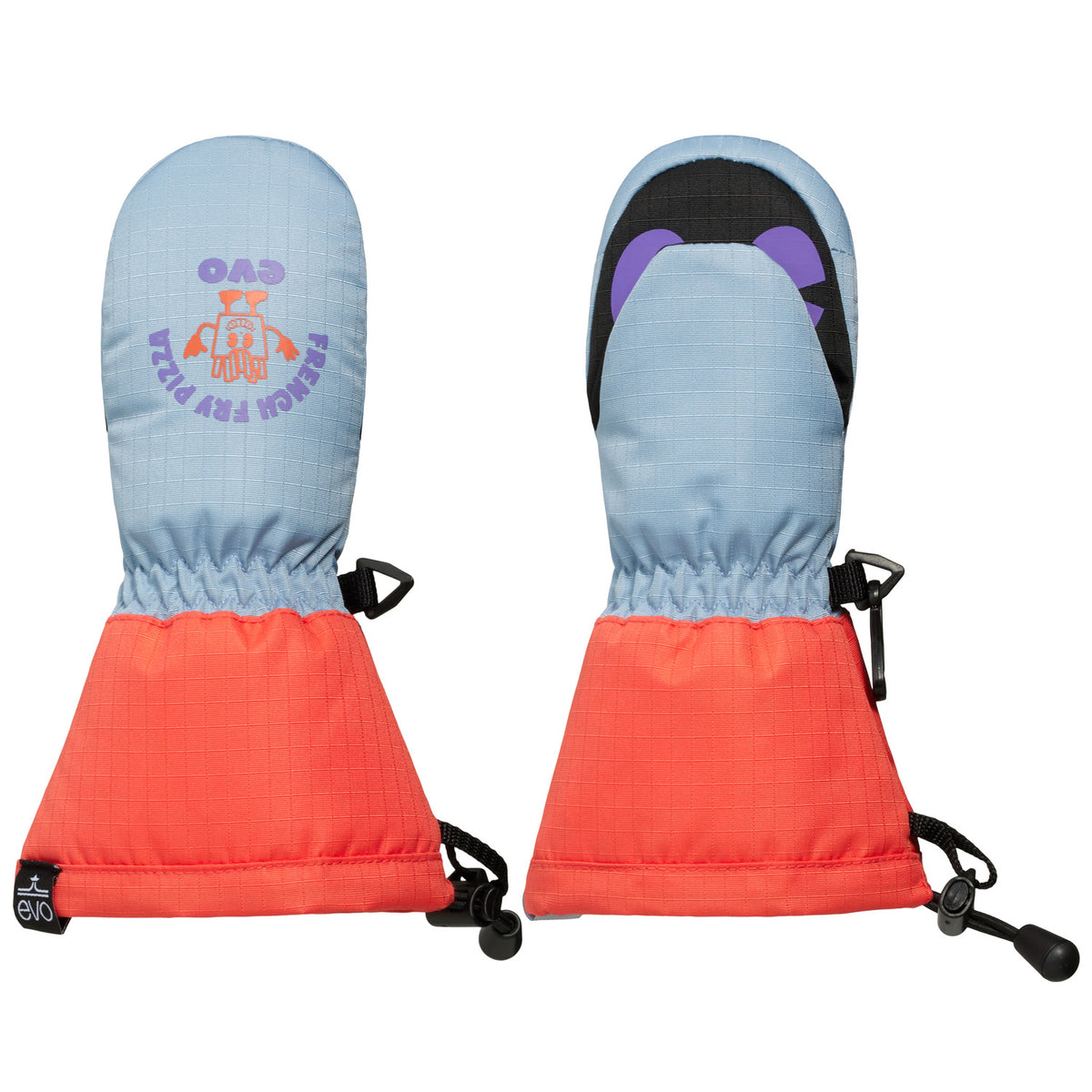 evo Sunrise Mittens - Toddlers' Coral/Denim