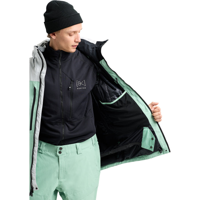 Burton AK Swash GORE-TEX 2L Jacket - Men's Gray Cloud/Soft Sage/True Black