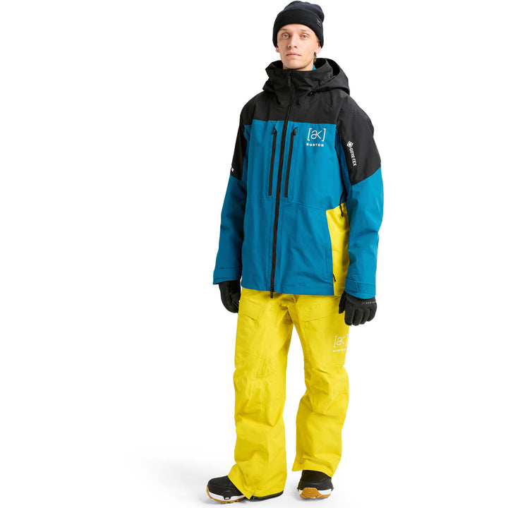 Burton AK Swash GORE-TEX 2L Jacket - Men's True Black/Blue Teal/Atomic Yellow