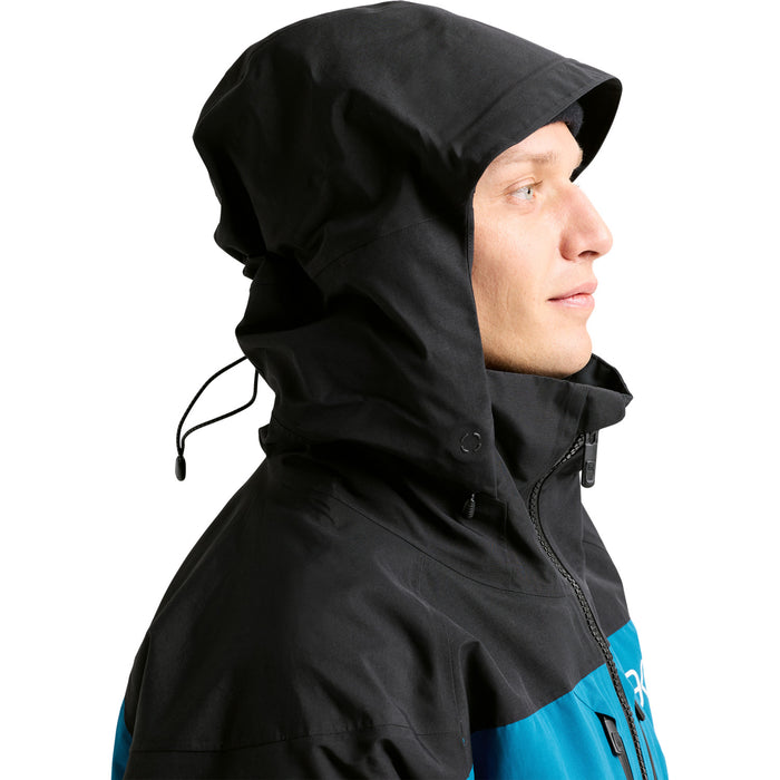Burton AK Swash GORE-TEX 2L Jacket - Men's True Black/Blue Teal/Atomic Yellow
