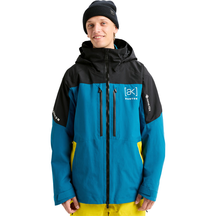 Burton AK Swash GORE-TEX 2L Jacket - Men's True Black/Blue Teal/Atomic Yellow