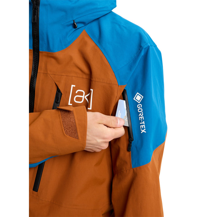 Burton AK Cyclic GORE-TEX 2L Jacket - Men's Chestnut Brown/Blue Teal
