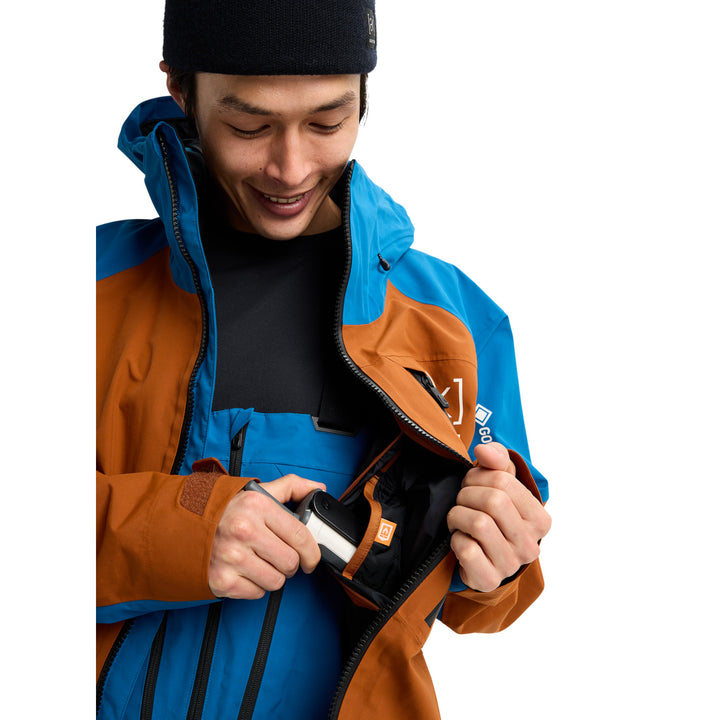 Burton AK Cyclic GORE-TEX 2L Jacket - Men's Chestnut Brown/Blue Teal
