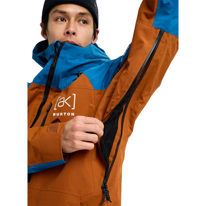Burton AK Cyclic GORE-TEX 2L Jacket - Men's Chestnut Brown/Blue Teal