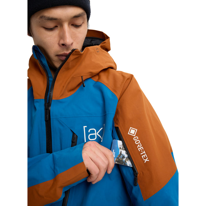 Burton AK Velocity GORE-TEX 2L Anorak - Men's Blue Teal/Chestnut Brown