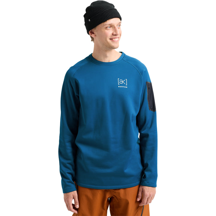 Burton AK Baker Stretch Fleece Crew - Men's Blue Teal