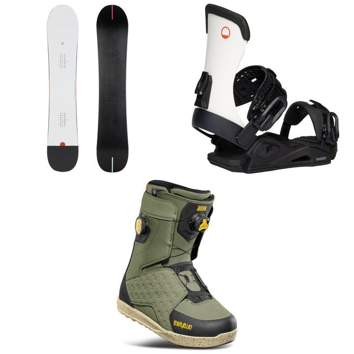Season Lolo Snowboard + Meld Snowboard Bindings + thirtytwo Lashed Double Boa Snowboard Boots 2026