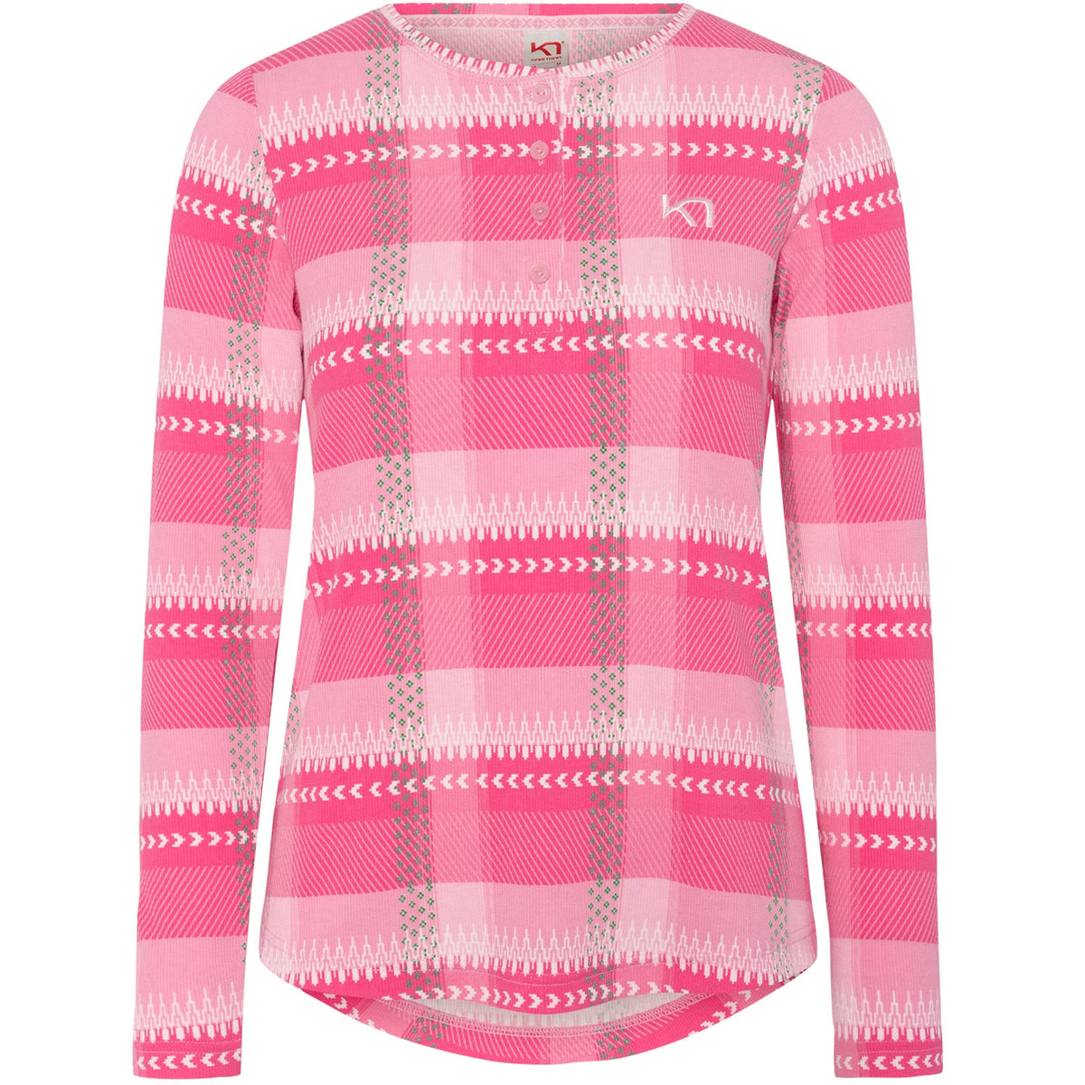 Kari Traa Kari PJ Long Sleeve Top - Women's Shocking Pink
