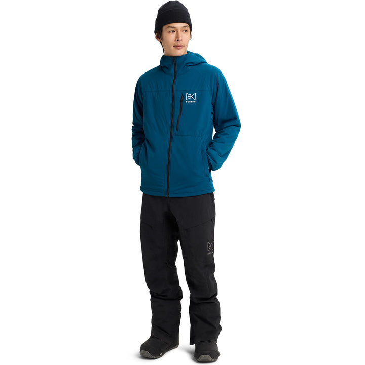 Burton AK Helium Stretch Hooded Jacket - Men's Blue Teal