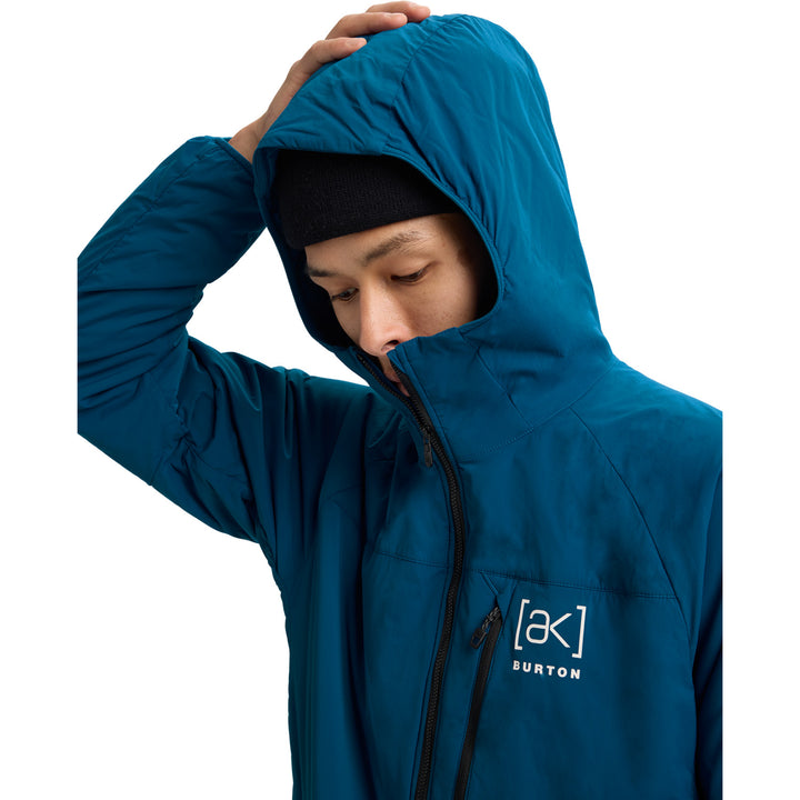 Burton AK Helium Stretch Hooded Jacket - Men's Blue Teal