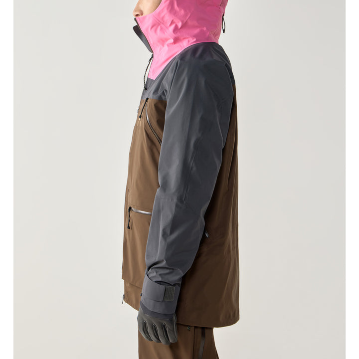 Haglöfs Vassi GORE-TEX Pro II Jacket - Men's Lantana Pink/Woodland Brown
