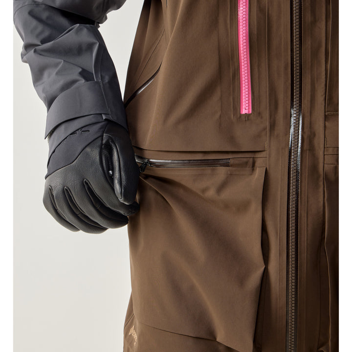 Haglöfs Vassi GORE-TEX Pro II Jacket - Men's Lantana Pink/Woodland Brown