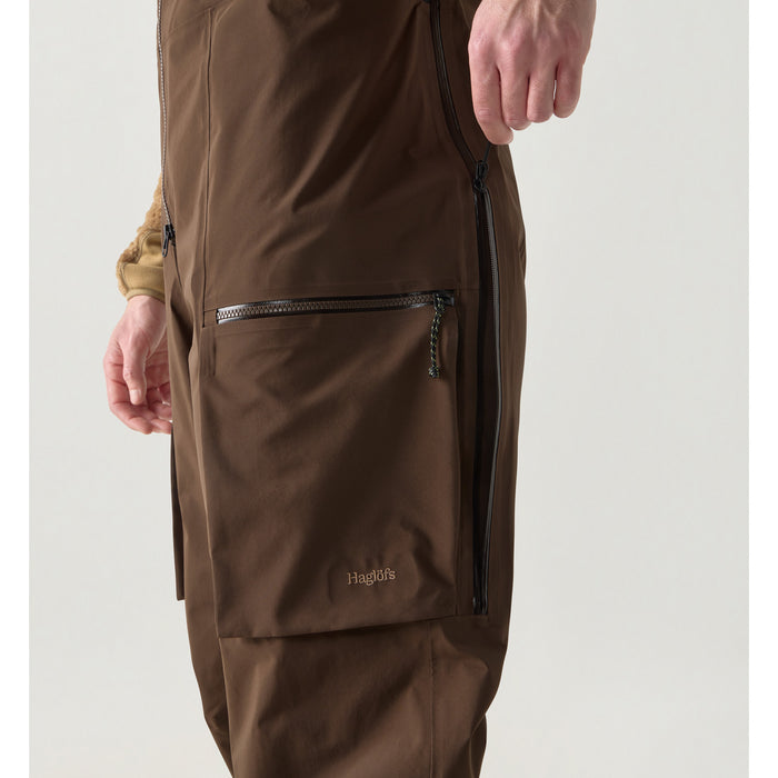 Haglöfs Vassi GORE-TEX Pro II Bibs - Men's Woodland Brown