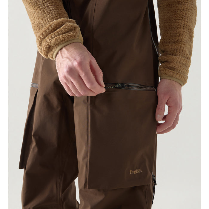 Haglöfs Vassi GORE-TEX Pro II Bibs - Men's Woodland Brown