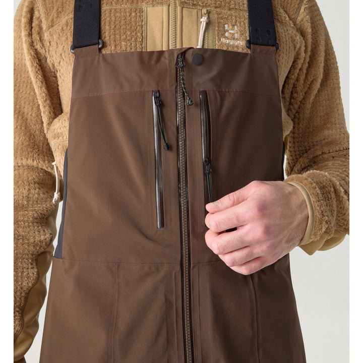 Haglöfs Vassi GORE-TEX Pro II Bibs - Men's Woodland Brown