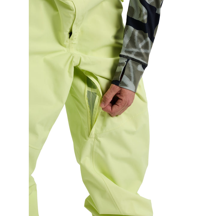 Burton Reserve 2L Relaxed Bibs - Men's Glow Yellow Green
