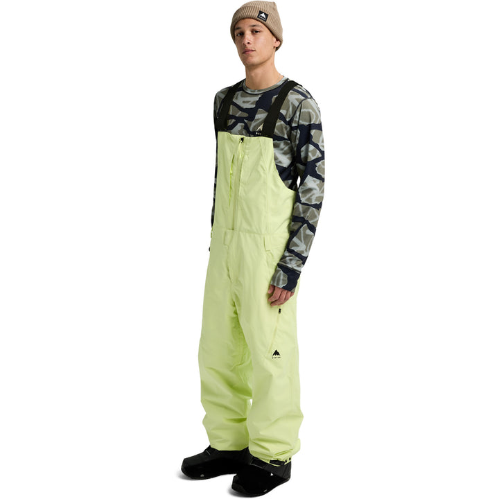 Burton Reserve 2L Relaxed Bibs - Men's Glow Yellow Green