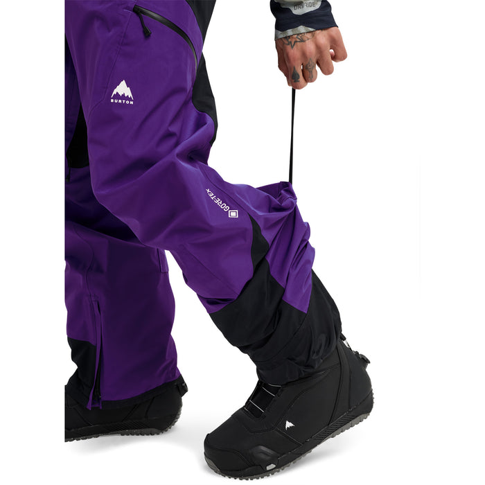 Burton Reserve GORE-TEX 2L Bib Pants - Men's Prism Violet/True Black