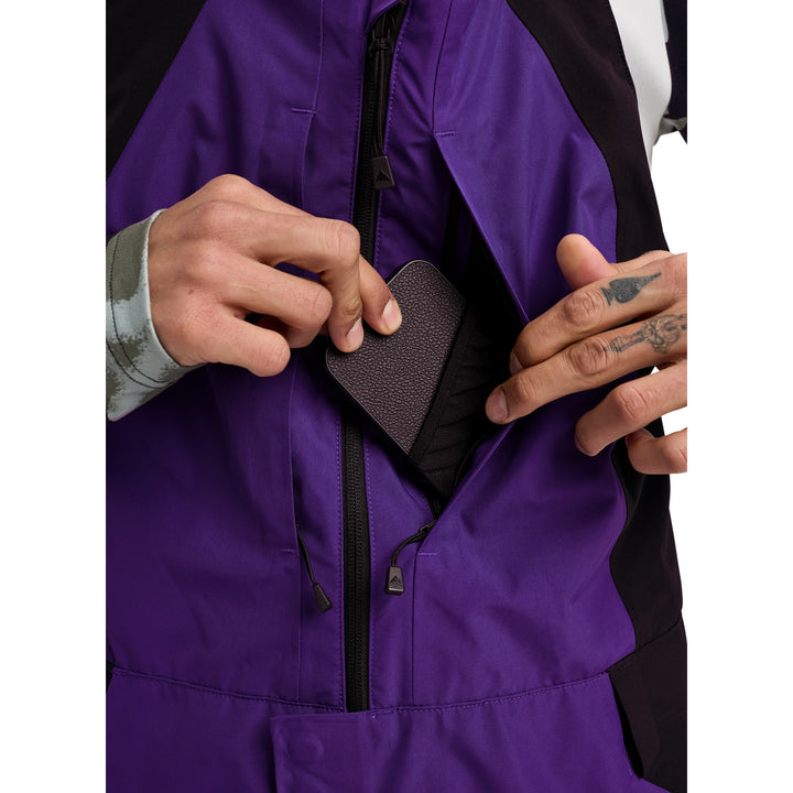 Burton Reserve GORE-TEX 2L Bib Pants - Men's Prism Violet/True Black