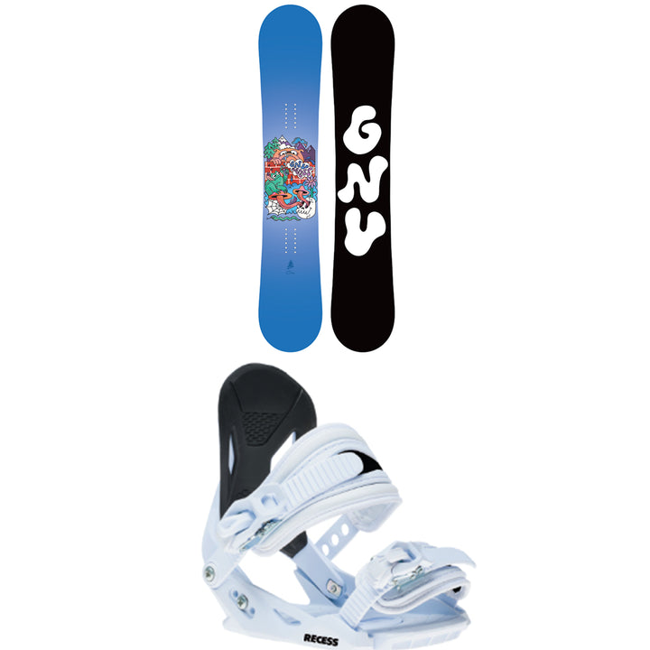 GNU Recess Grom Snowboard Package - Kids'