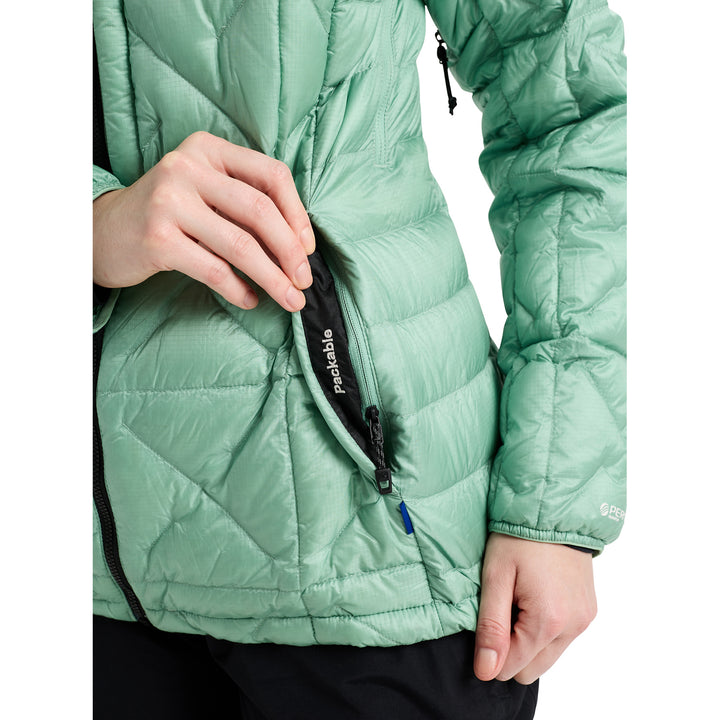 Burton [ak] Baker Down Hooded Jacket - Women's Soft Sage