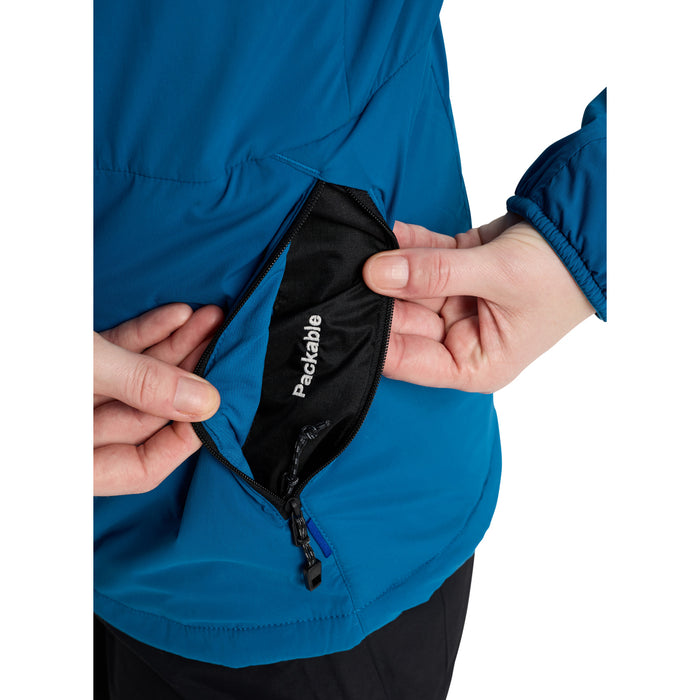 Burton [ak] Helium Stretch Hooded Jacket - Women's Blue Teal