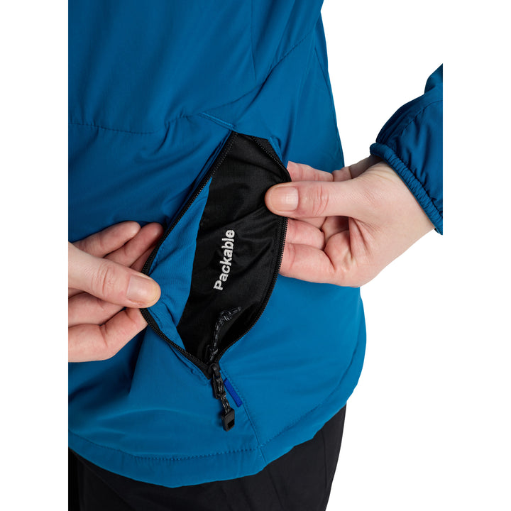 Burton [ak] Helium Stretch Hooded Jacket - Women's Blue Teal