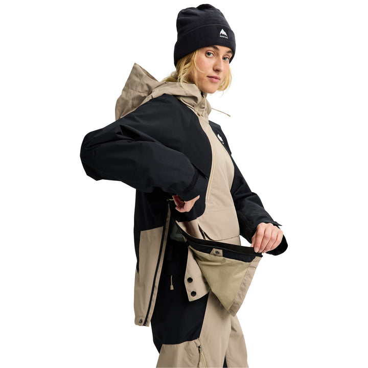 Burton Reserve 2L Relaxed Anorak - Women's Summit Taupe/True Black