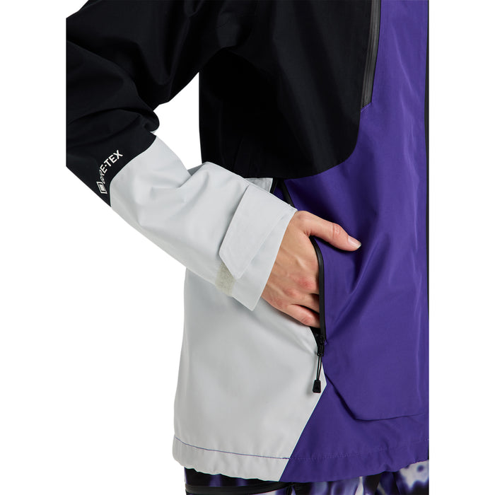 Burton Reserve GORE-TEX 2L Jacket - Women's Prism Violet/True Black/Gray Cloud
