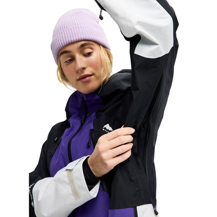 Burton Reserve GORE-TEX 2L Jacket - Women's Prism Violet/True Black/Gray Cloud