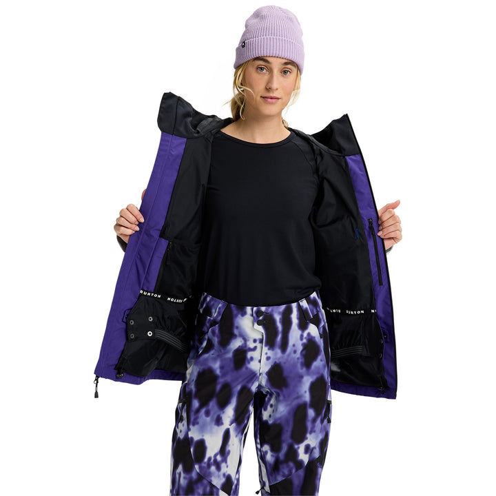 Burton Reserve GORE-TEX 2L Jacket - Women's Prism Violet/True Black/Gray Cloud