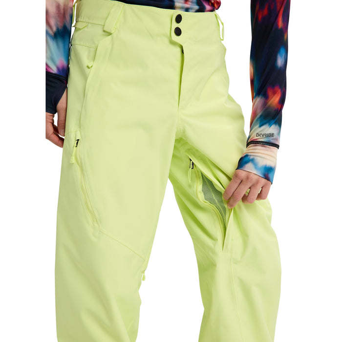 Burton Reserve 2L Relaxed Pants - Women's Glow Yellow Green