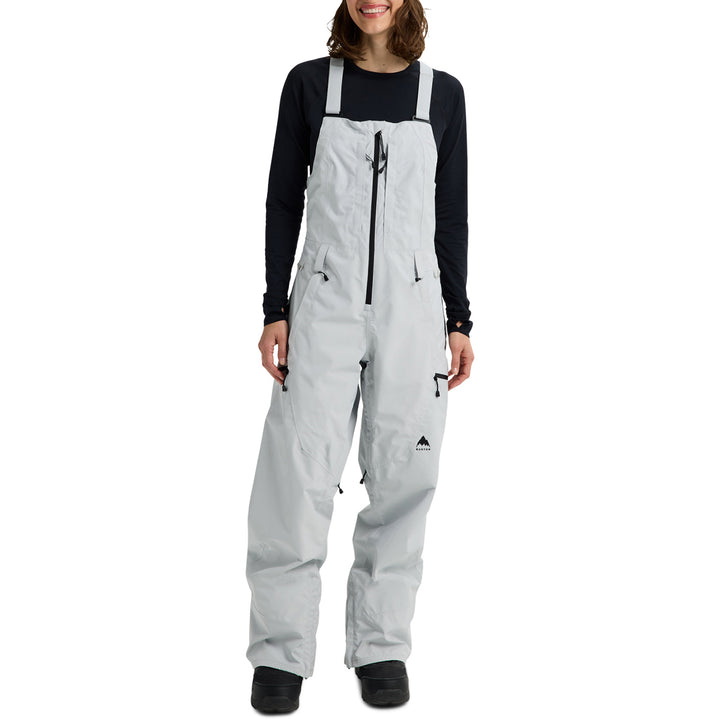 Burton Reserve GORE-TEX 2L Bib Pants - Women's Gray Cloud