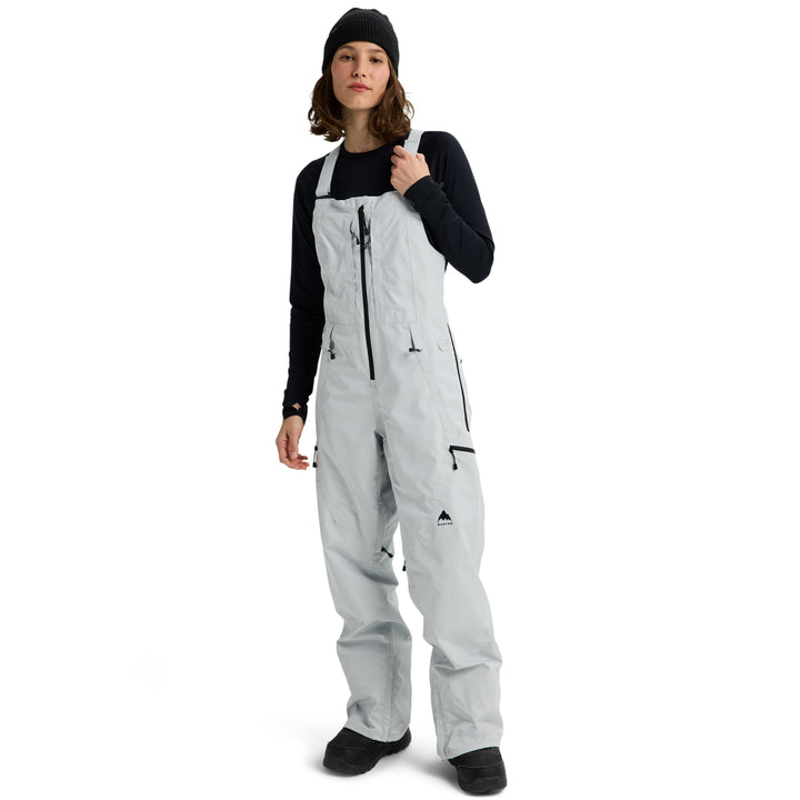 Burton Reserve GORE-TEX 2L Bib Pants - Women's Gray Cloud