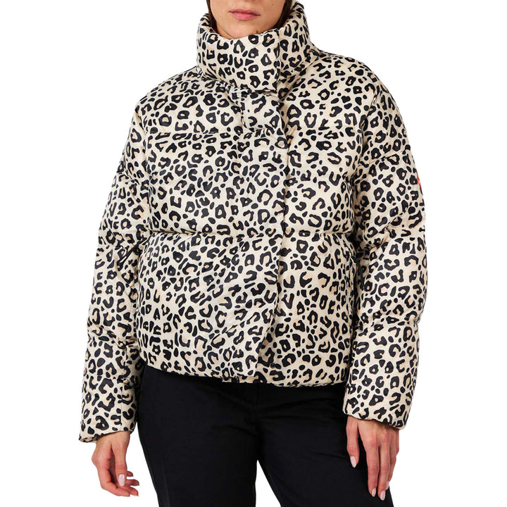 Rossignol Aretu Allover Down Jacket - Women's Natural Wild Leopard Print