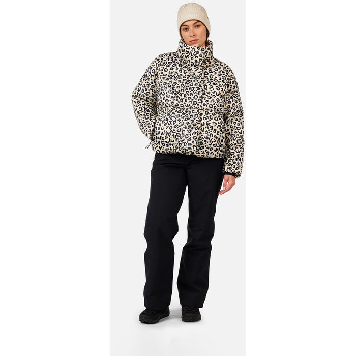 Rossignol Aretu Allover Down Jacket - Women's Natural Wild Leopard Print