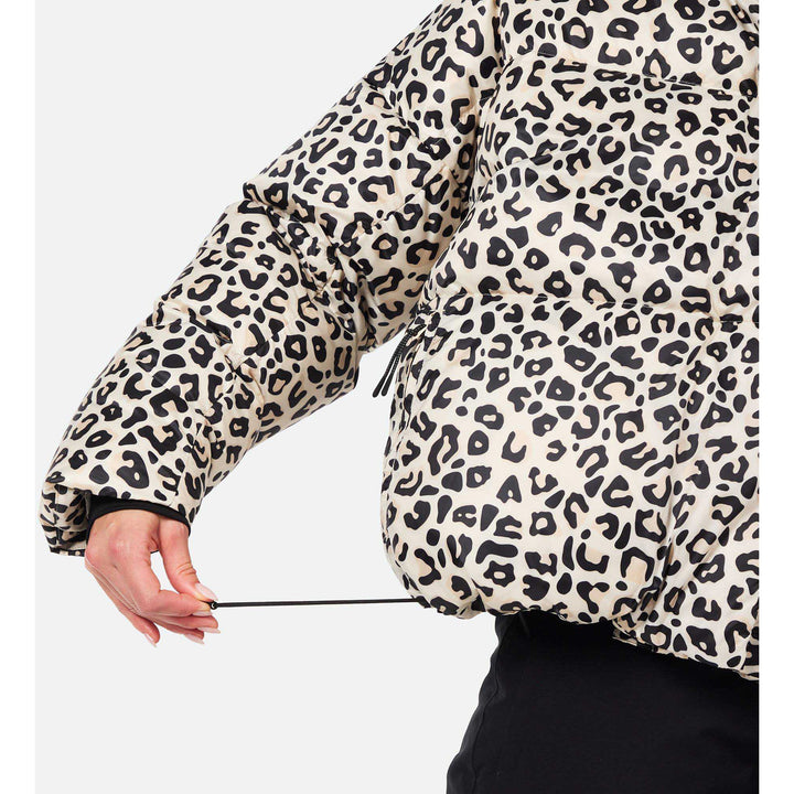 Rossignol Aretu Allover Down Jacket - Women's Natural Wild Leopard Print
