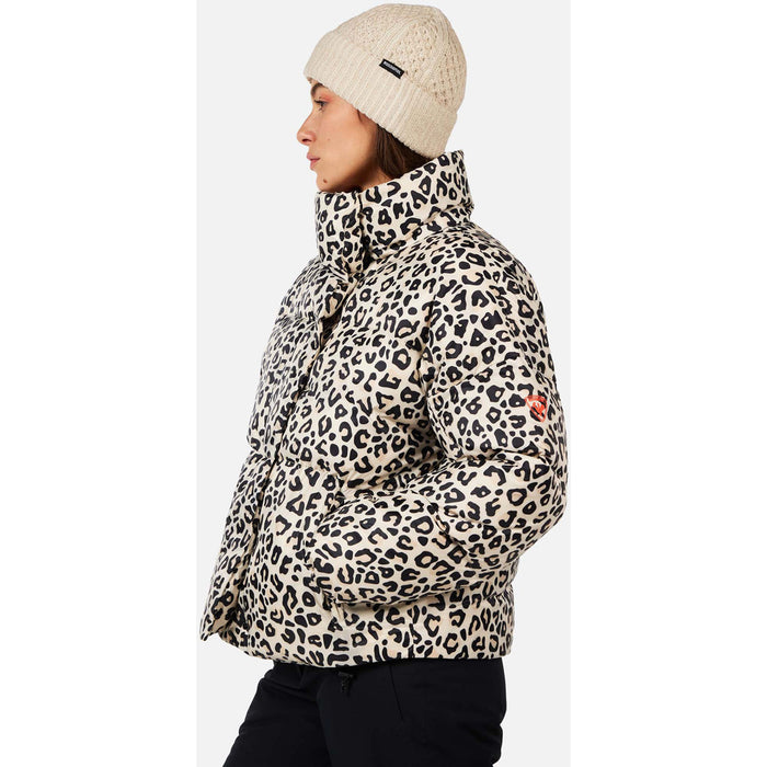 Rossignol Aretu Allover Down Jacket - Women's Natural Wild Leopard Print