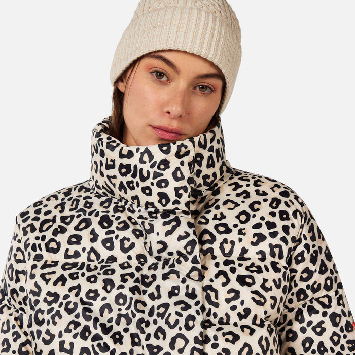 Rossignol Aretu Allover Down Jacket - Women's Natural Wild Leopard Print