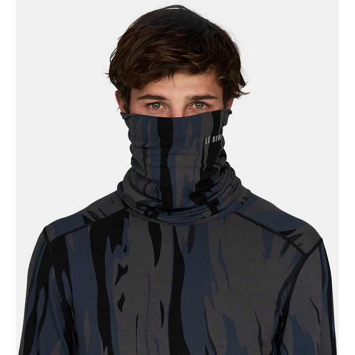 Le Bent Waffle Midweight Neck Gaitor Ombre Snow Gum