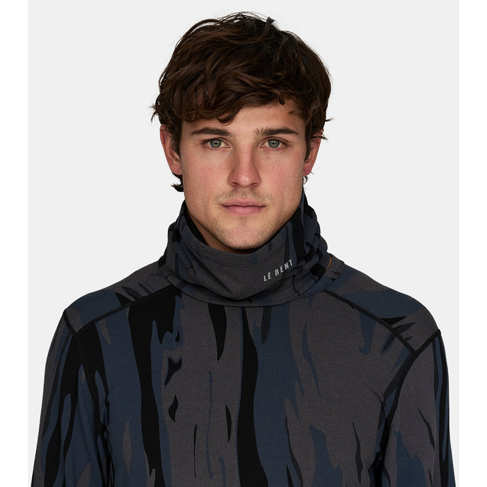 Le Bent Waffle Midweight Neck Gaitor Ombre Snow Gum