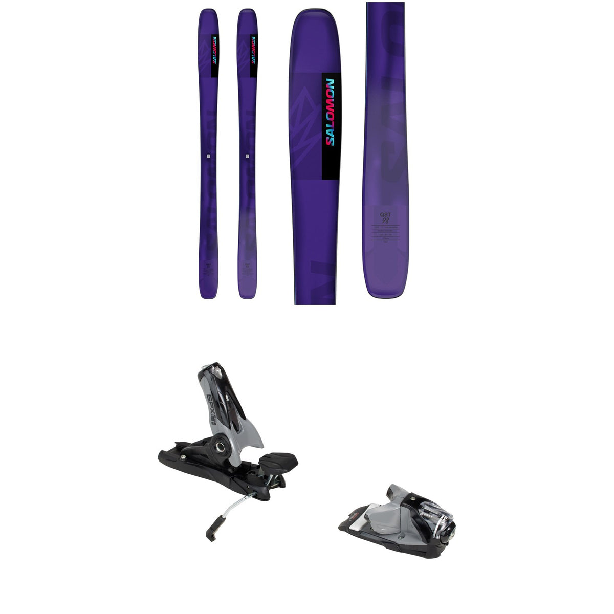 Salomon QST 98 Skis + Look SPX 12 GW Pro Ski Bindings