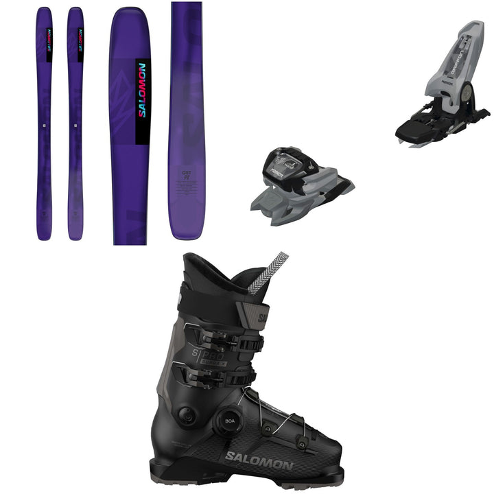 Salomon QST 98 Skis + Marker Griffon 13 ID Ski Bindings + Salomon S/Pro Supra BOA X100 Ski Boots 2025