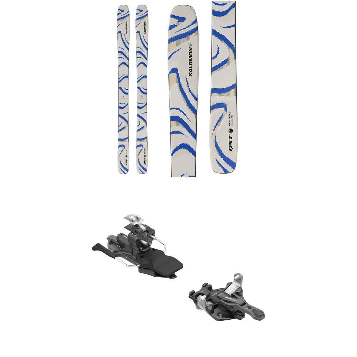 Salomon QST 106 Skis + ATK Raider 13 Evo Alpine Touring Ski Bindings 2026
