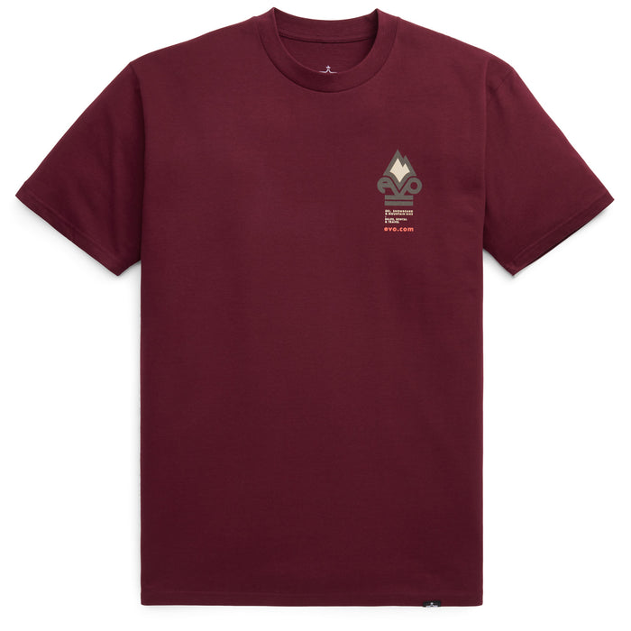 evo Triad T-Shirt - Unisex Burgundy