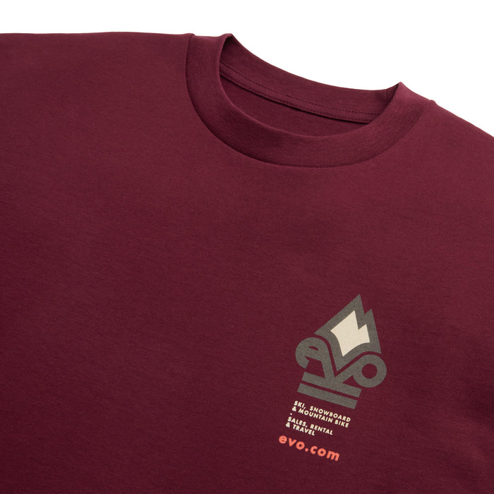 evo Triad T-Shirt - Unisex Burgundy